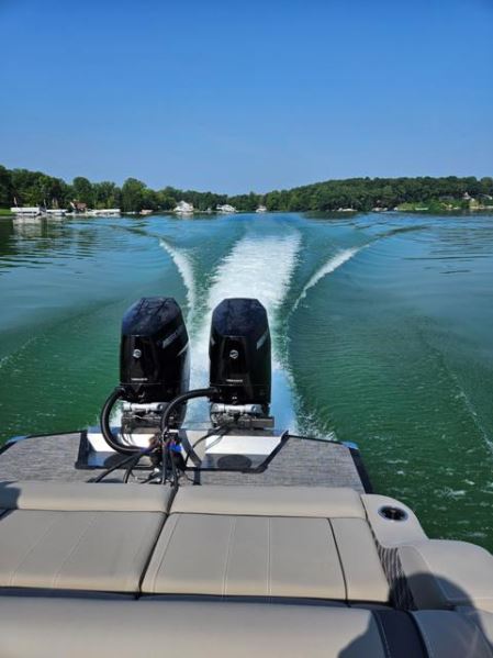 Sneak Peek 2024 Center Mounted Twin Engine Barletta Pontoon And Deck Boat Magazine